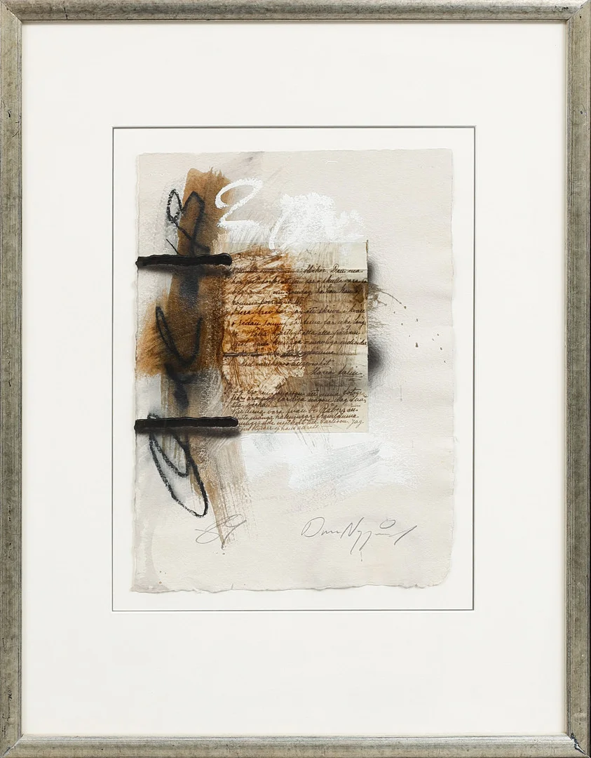 DAN NYGÅRD. Komposition, blandteknik, signerad. — Paintings — Göteborgs Auktionsverk
