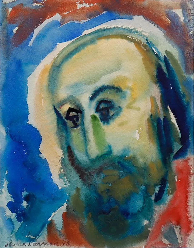 HANS LARSSON. MANSPORTRÄTT.