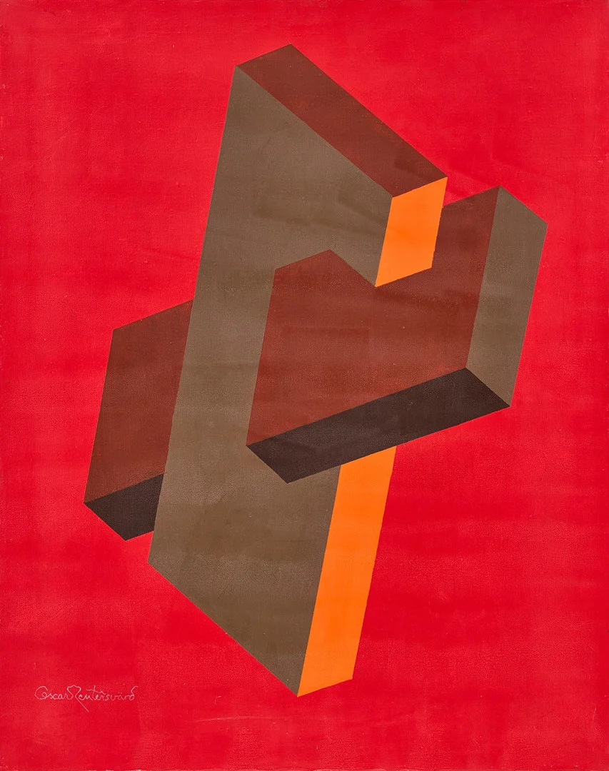 OSCAR REUTERSVÄRD. Omöjlig figur To 49. — Paintings — Stockholms Auktionsverk Fine Art