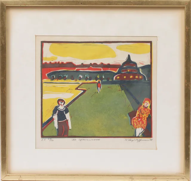 Hans Voigt Steffensen. 'At the Lake Pavilion' 1974