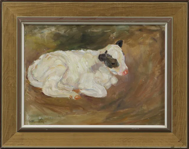 IDA VON SCHULZENHEIM. Koporträtt, olja på pannå, sign.