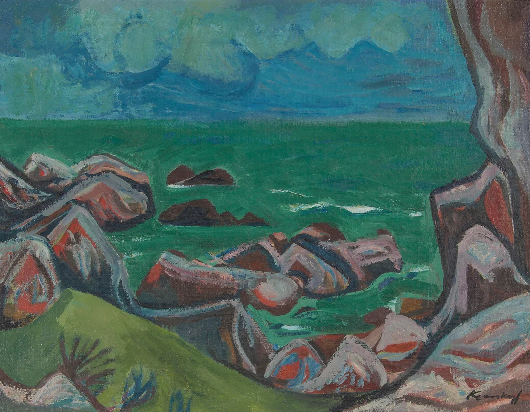 Krauskopf, Bruno — Kystlandskap — Kunst/Maleri — Blomqvist