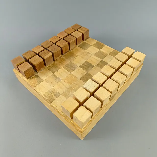 SAITO, TAKAKO. "Sound Chess" Schachspielset, um 1970.