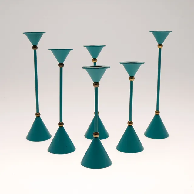 ANNA EFVERLUND. Konfetti, ljusstakar 6 st, Ikea 1990-tal.