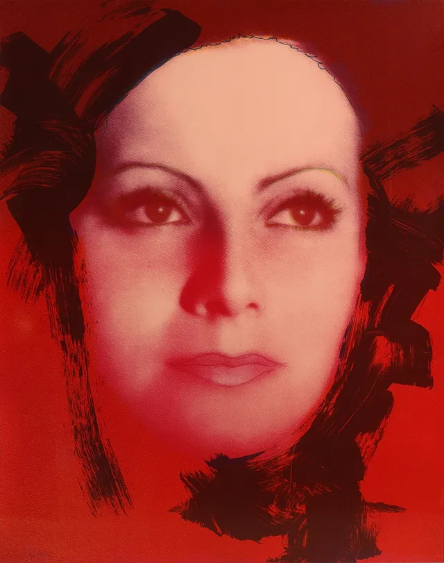 RUPERT JASEN SMITH. Färgserigrafi, "The Kiss", ur Greta Garbo-sviten, utgiven av Galerie Börjeson 1988, signerad, numrerad 45/125.