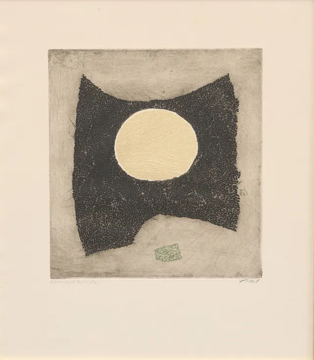 ARTHUR LUIZ PIZA. "Transparence", etsning, signerad, Epreuve d'Artiste-upplaga.