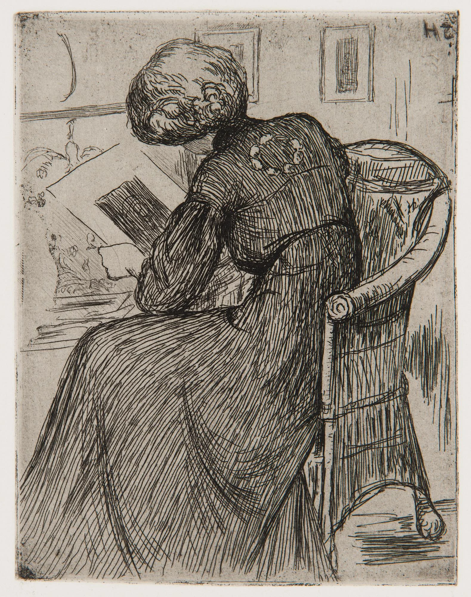 Hugo Simberg, "Kritikern". — Konst/Grafik — Bukowskis