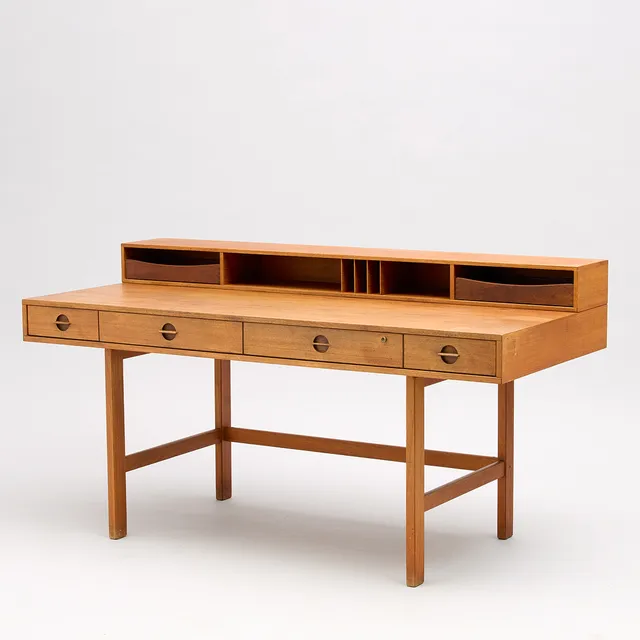 JENS QUISTGAARD. Skrivbord, "Flip Top", Løvig, Danmark 1960-tal.