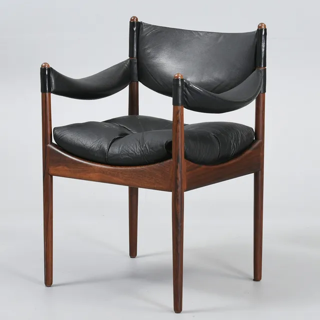 KRISTIAN SOLMER VEDEL. Søren Willadsen. Armstol af palisander, Danmark, 1960'erne.