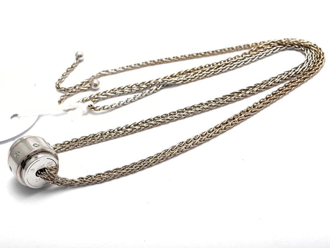 Collier 18K vitguld 18,2g Piaget, med diamanter 7xca0,015-0,02ct — Smycken/Collier — Kaplans