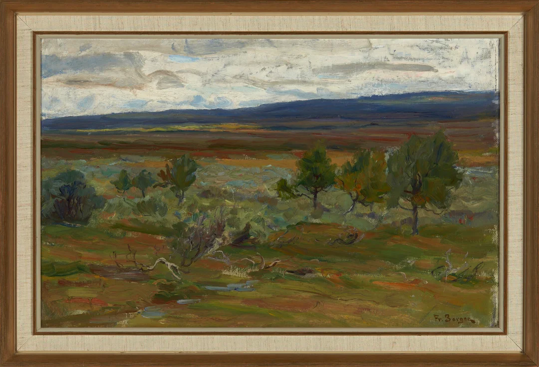 Borgen, Fredrik — "Fjeldterain" — Kunst/Maleri — Blomqvist