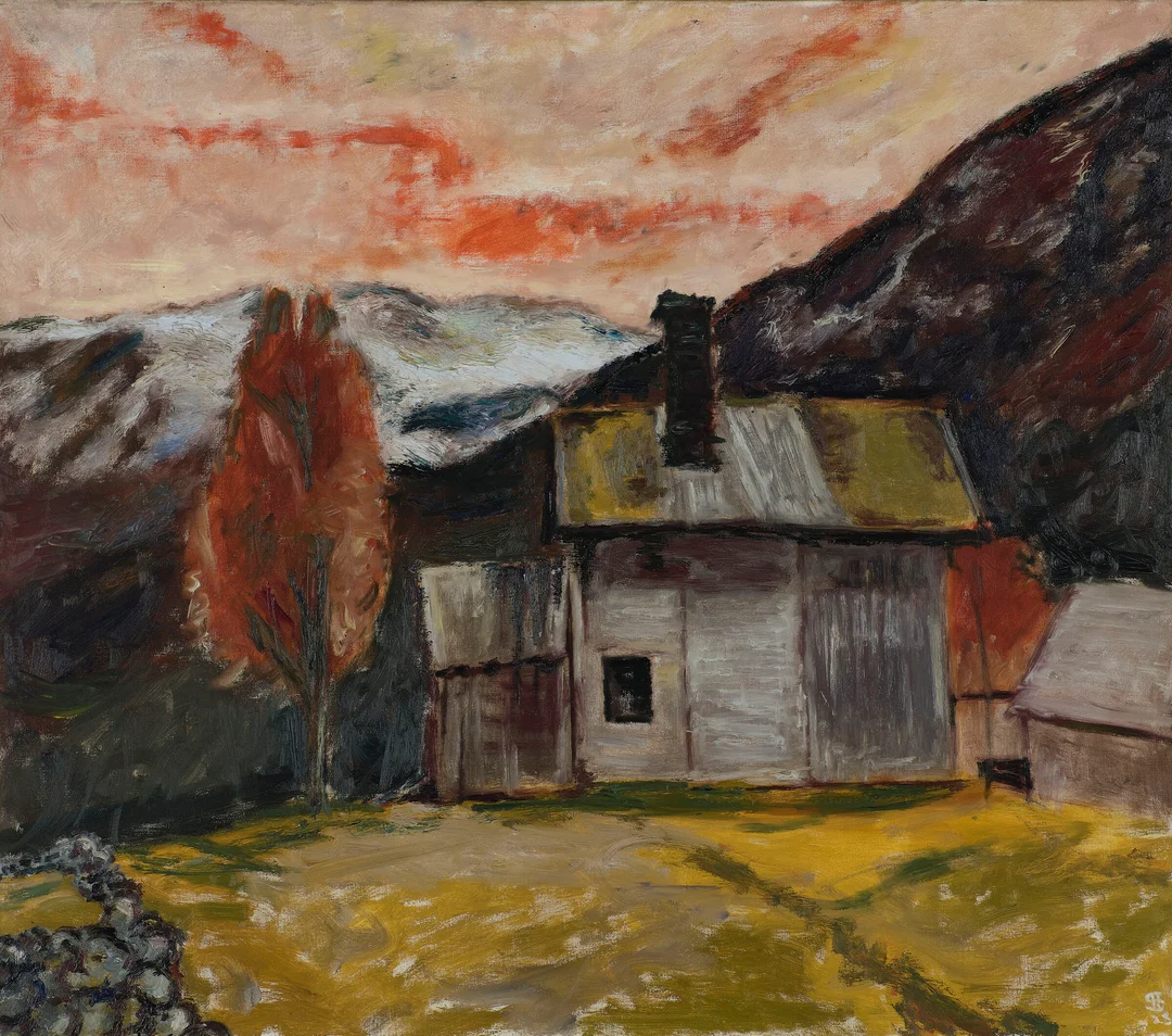Sørensen, Henrik — "Telemarksnocturne" 1928 — Kunst/Maleri — Blomqvist