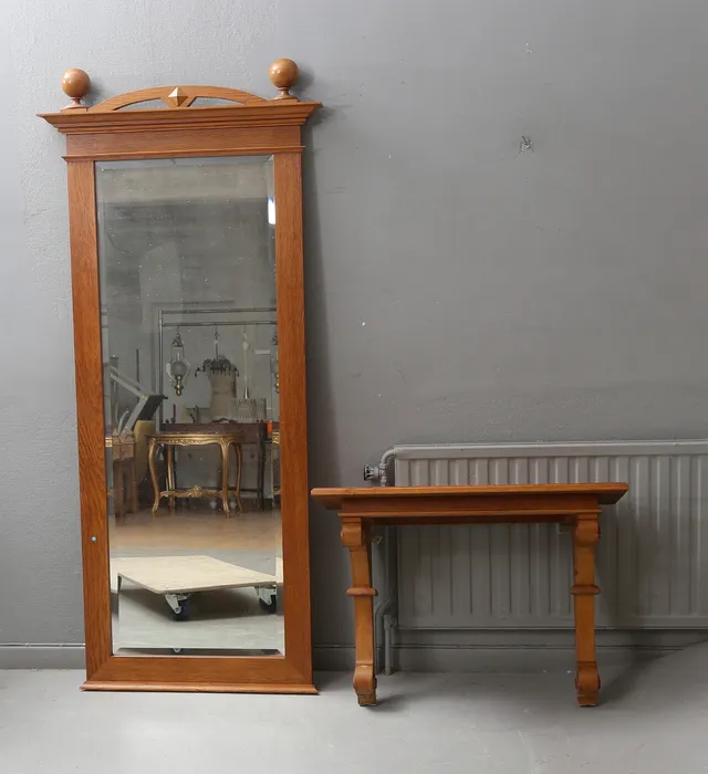 SPEGEL MED KONSOLBORD, jugend, tidigt 1900-tal.