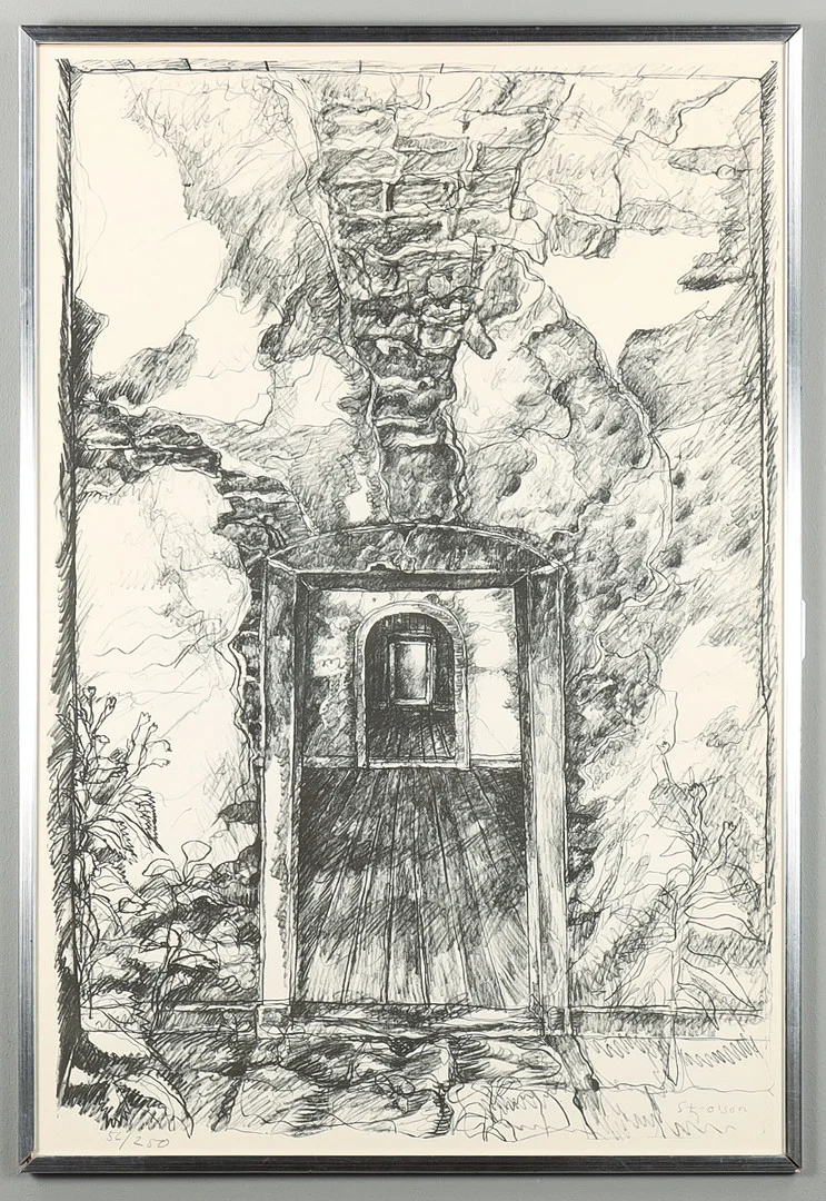 STIG OLSON. Litografi 56/250, signerad. — Engravings & Prints — Karlstad Hammarö Auktionsverk