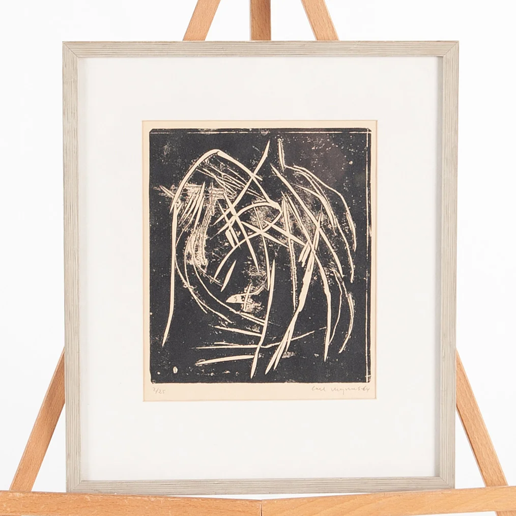 CARL MAGNUS. Etsning, signerad, daterad och numrerad 2/25. — Engravings & Prints — Laholms Auktionskammare