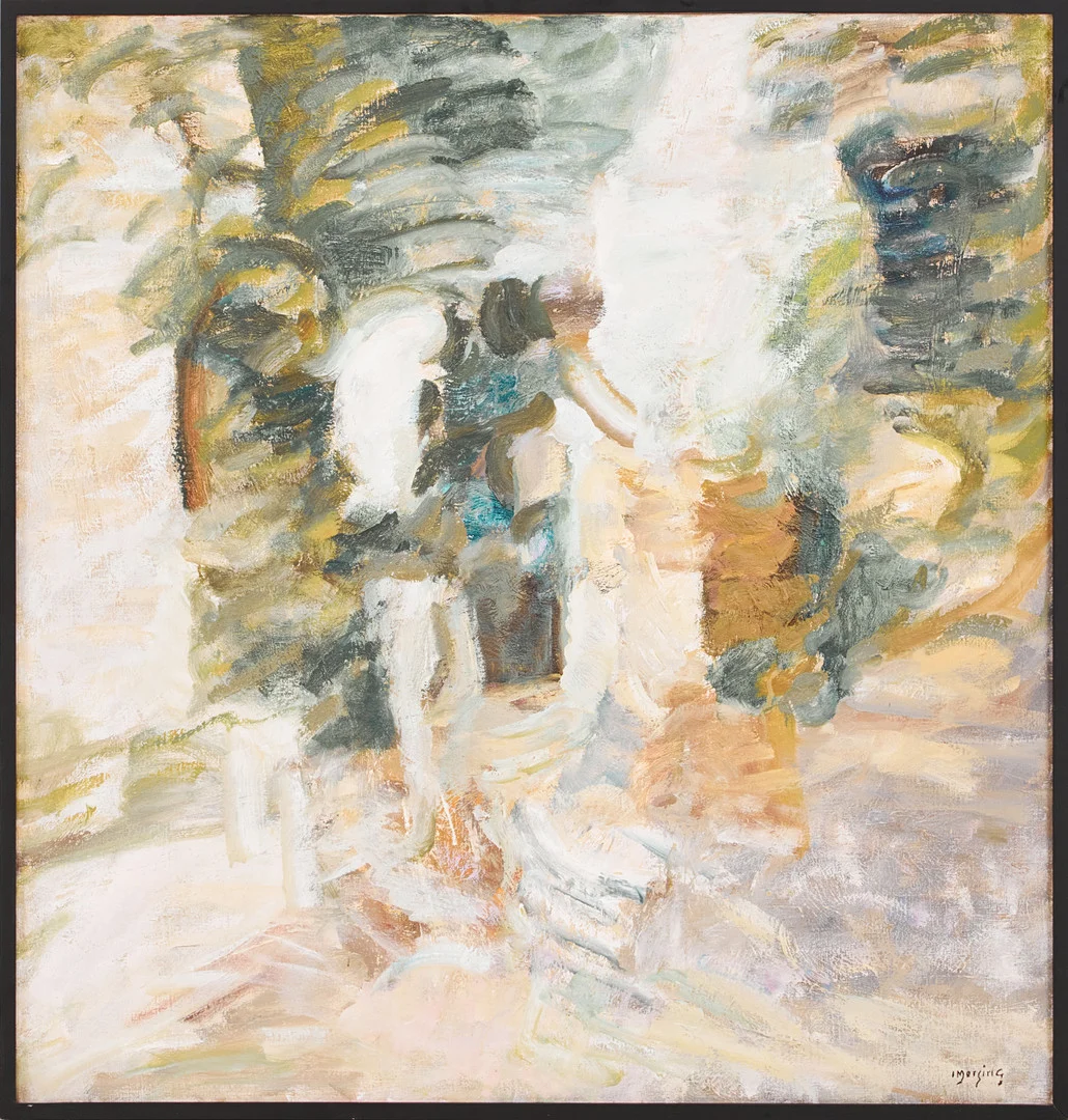 IVAR MORSING. Komposition, olja på duk, signerad , i Morsing. — Paintings — Stockholms Auktionsverk Magasin 5