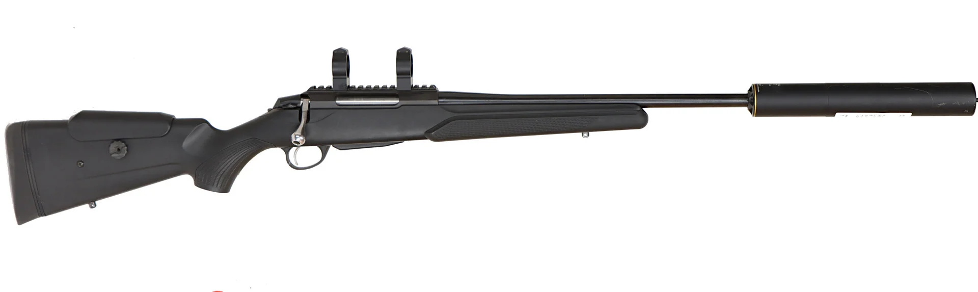 KULGEVÄR MED LJUDDÄMPARE, Repeter, fabrikat Tikka, modell T3x Lite, kaliber .308W, tillv.nr M92154, se-nr SE3104349. — Rifles — Walter Borg
