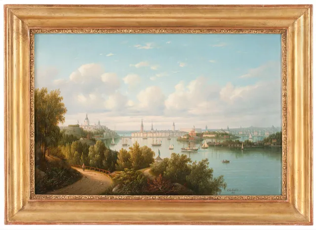 Carl Abraham Rothstén, Stockholms inlopp sett från området kring Danviksklippan.