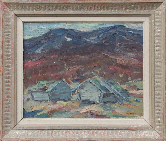 CARL BERNDTSSON. OLJA, på duk, signerad.
