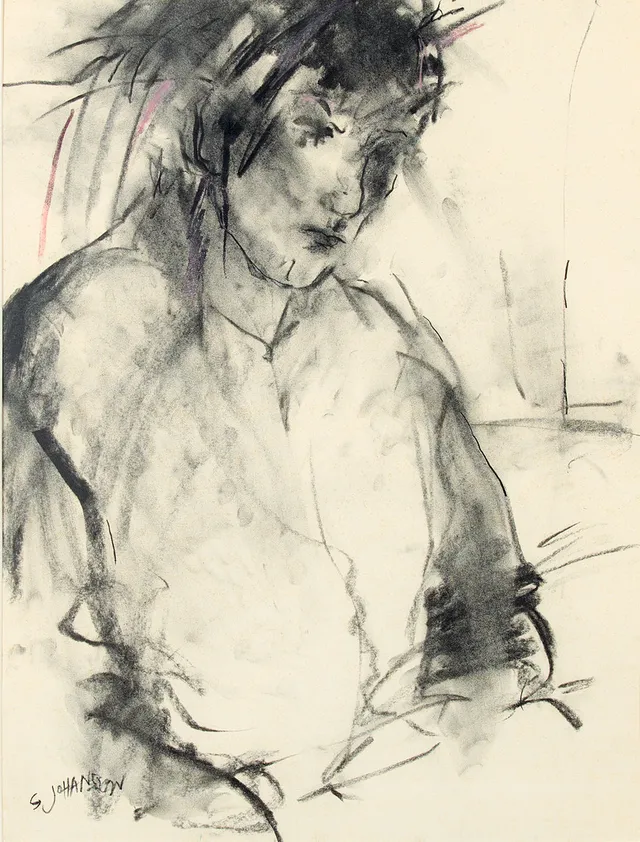 SARA JOHANSSON (1954-2010). Porträtt.
