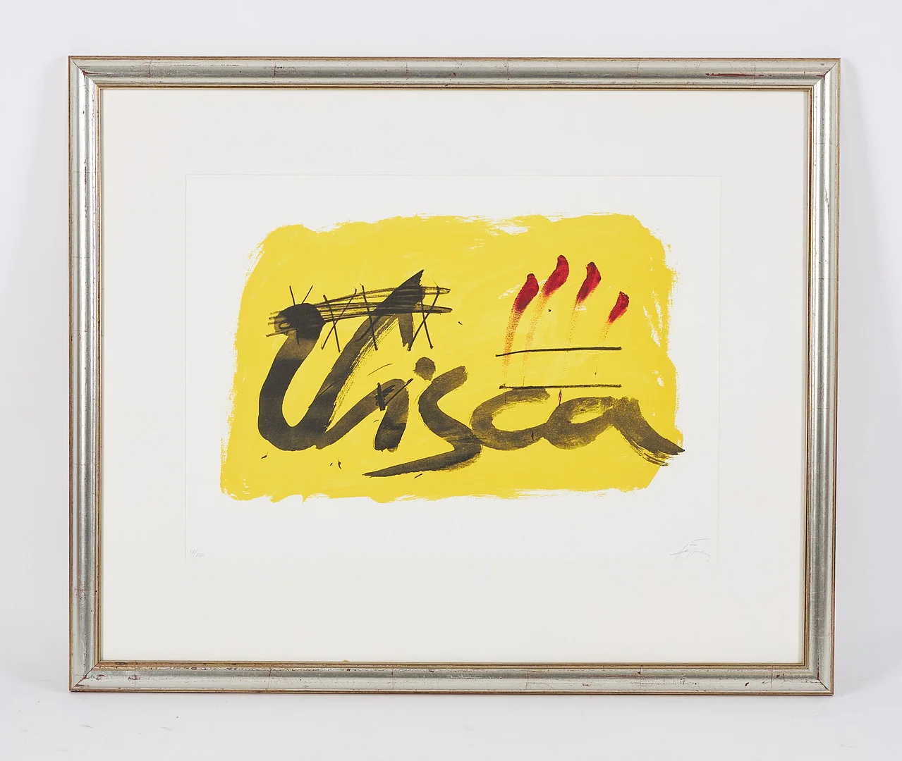 ANTONI TÀPIES. "La Clau del Foc" (1973), signerad samt numrerad IX/XXV, litografi. — Engravings & Prints — Stockholms Auktionsverk Helsinki