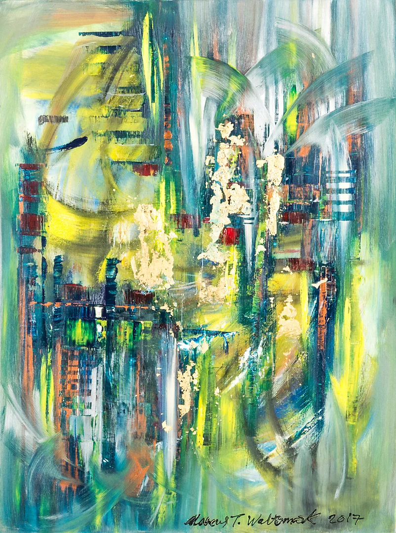 MARCUS WALTERMARK. "Magic of Quinta da Regaleira", olja på duk, signerad 2017. — Paintings — Helsingborgs Auktionskammare