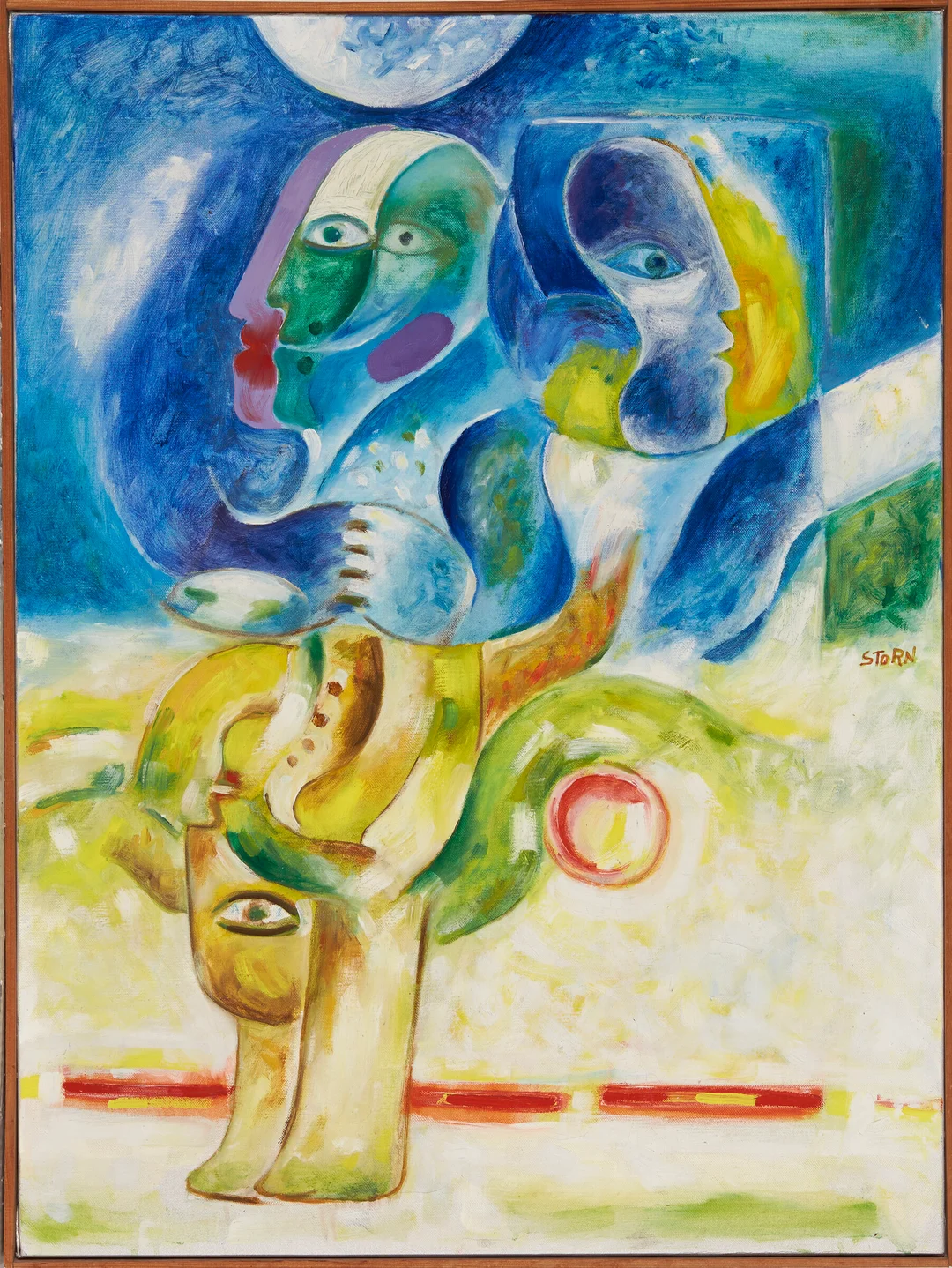 Storn, Willibald — "Adam's sjel" 1966 — Kunst/Maleri — Blomqvist