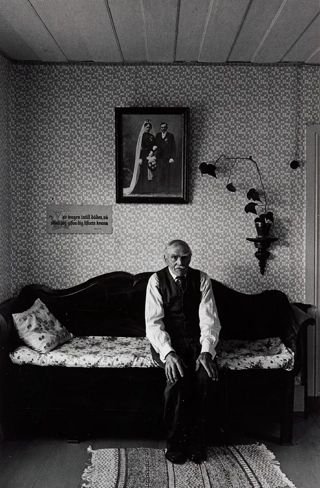 Sune Jonsson, "Förre hemmansägaren P.A Söderström, Ytterbyn, Lövånger kn, 1962".