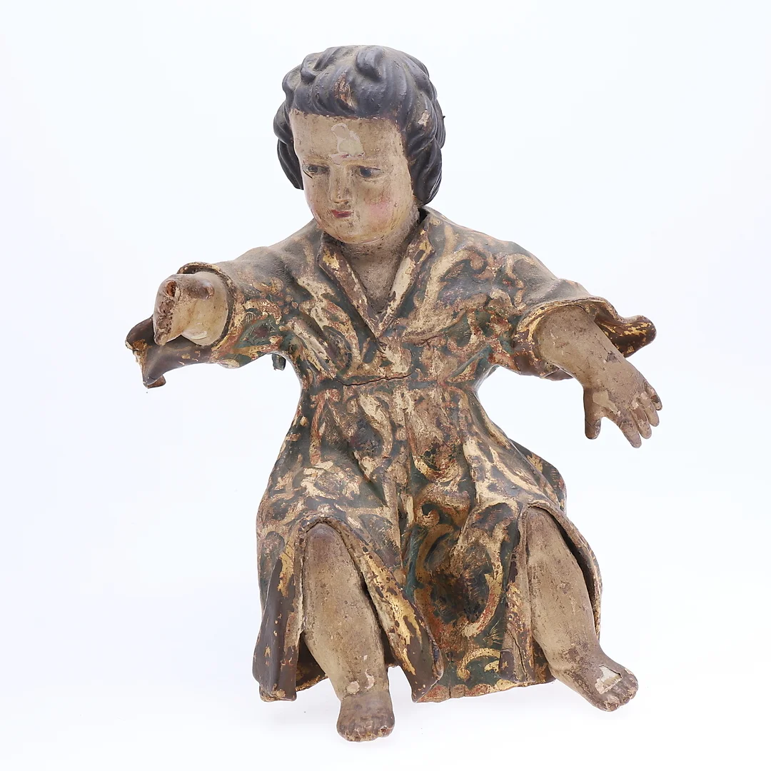 SPANISH SCHOOL, LATE 17TH CENTURY - EARLY 18TH CENTURY. Angel. — Sculptures & Bronzes — Balclis