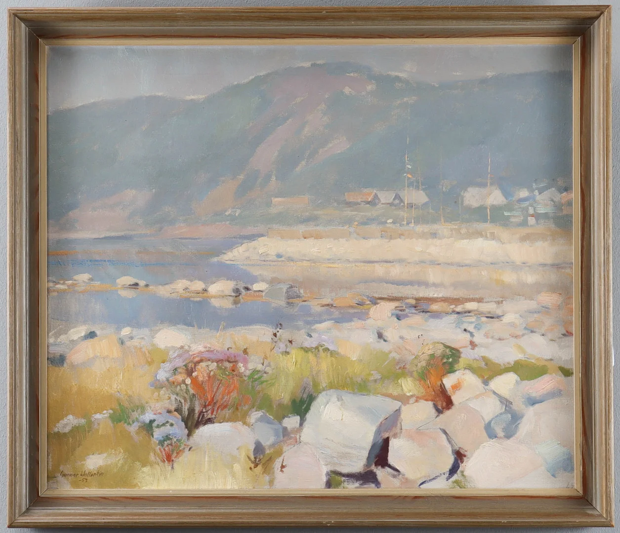 GUNNAR WALLENTIN. "Mot Barakullen" Mölle. — Paintings — Karlstad Hammarö Auktionsverk