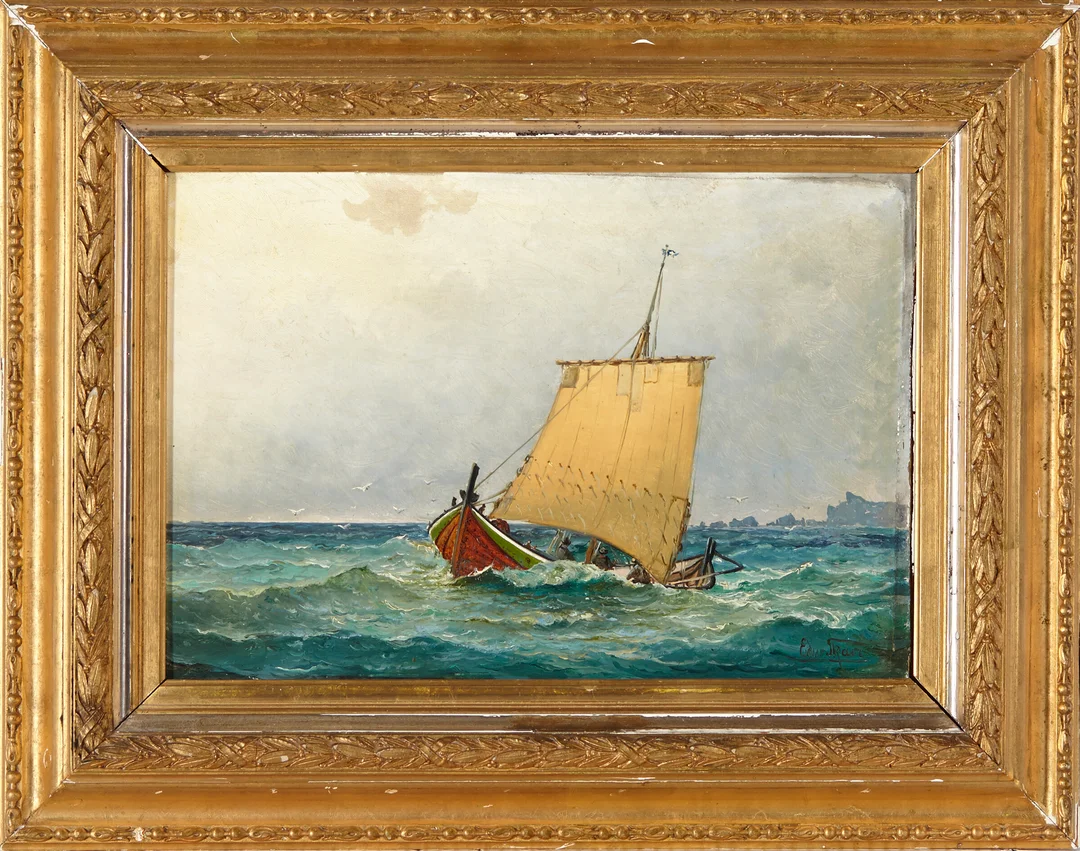 From, Einar — Nordlandsbåt — Kunst/Maleri — Blomqvist