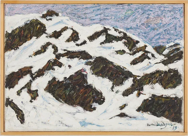 BERTIL LUNDGREN (1900–1979). "Strandklippor", olja på duk, signerad och daterad -59.