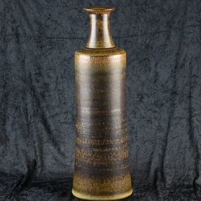 JOHN ANDERSSON. Golvvas, glaserat stengods, monogramsignerad, Andersson & Johansson, 1900-talets mitt.