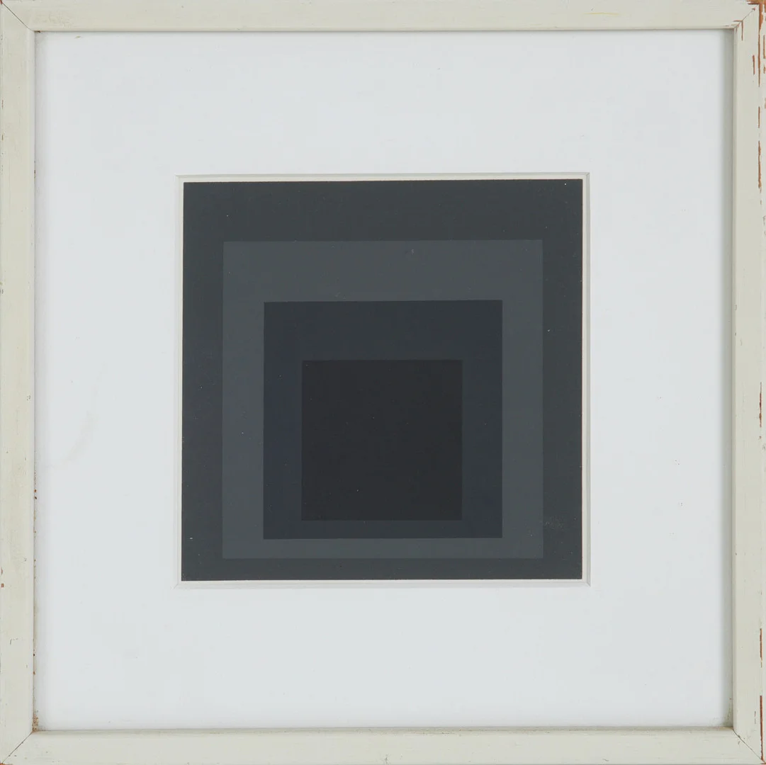 JOSEF ALBERS. EFTER. "Hommage to the square", serigrafi, osignerad samt onumrerad. — Engravings & Prints — Stockholms Auktionsverk Sickla