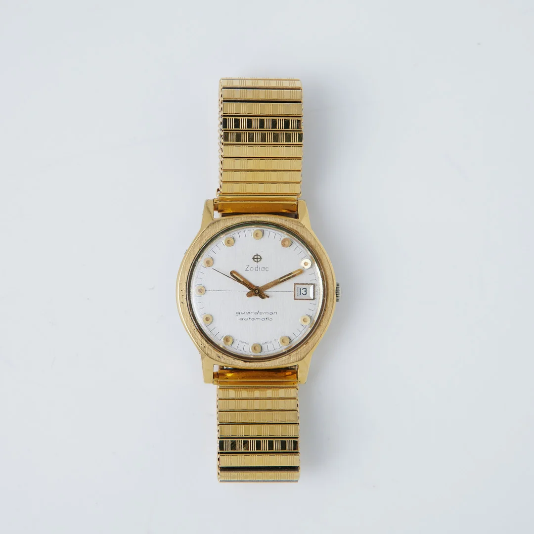 ZODIAC, armbandsur, Guardsman, gulddoublé, 1960-tal. — Wristwatches — Stockholms Auktionsverk Magasin 5