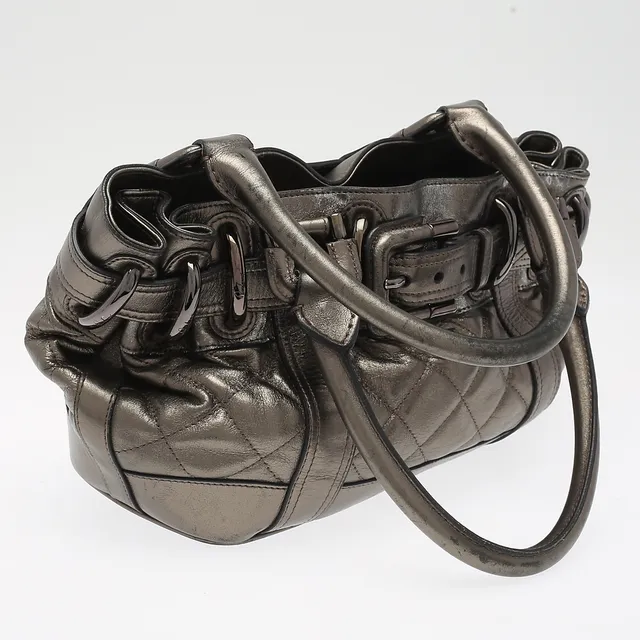 HANDVÄSKA, skinn, Burberry, med dustbag.