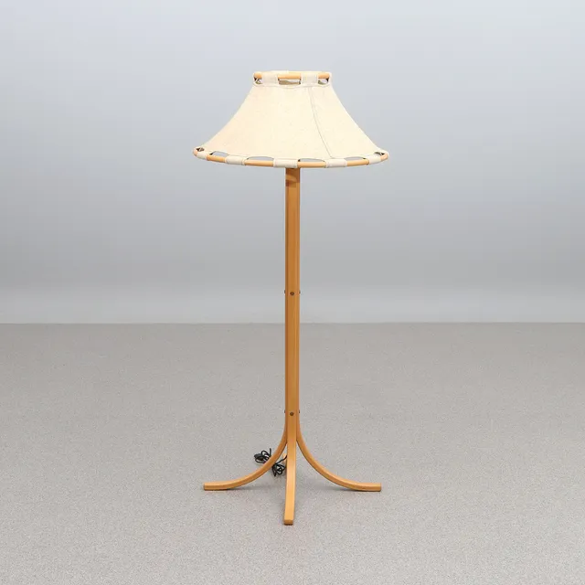 ANNA EHRNER. GOLVLAMPA, bok och canvas, "Anna", typ 4012, Ateljé Lyktan, Åhus, 1970/80-tal.