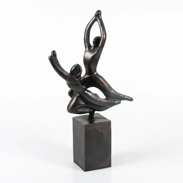 JONAS FRÖDING (SVERIGE, 1905-1959). Skulptur, "Flykt", patinerad brons, signerad.