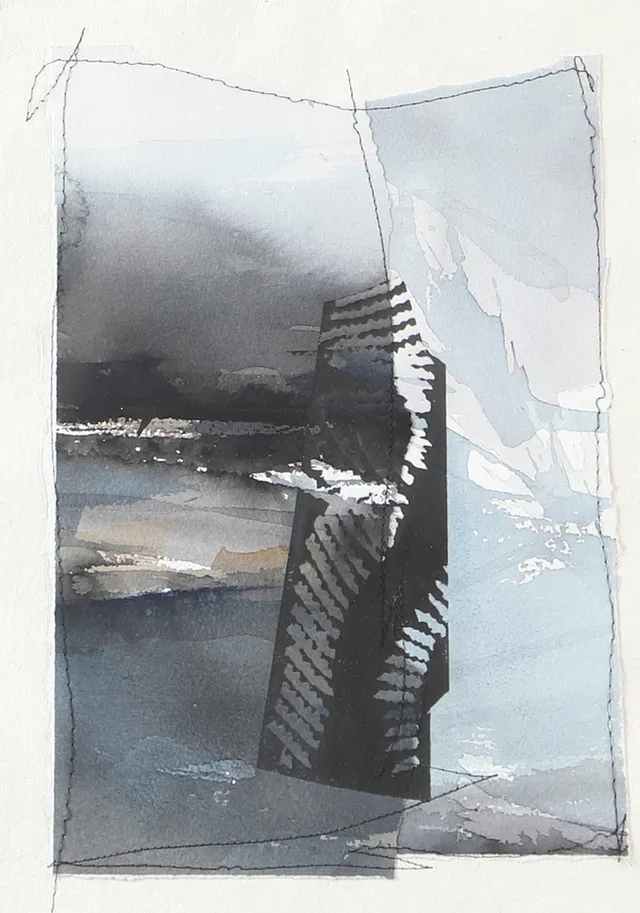 PETTER PETTERSSON. "Nattklippön", akvarell, signerad -98.
