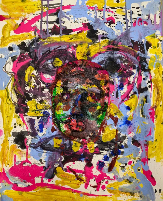 FRAN LOK. TÉCNICA MIXTA SOBRE PAPEL. 1968.