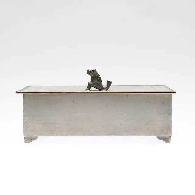 BOX, tin and brass, Firma Svenskt Tenn, Stockholm, 1927.