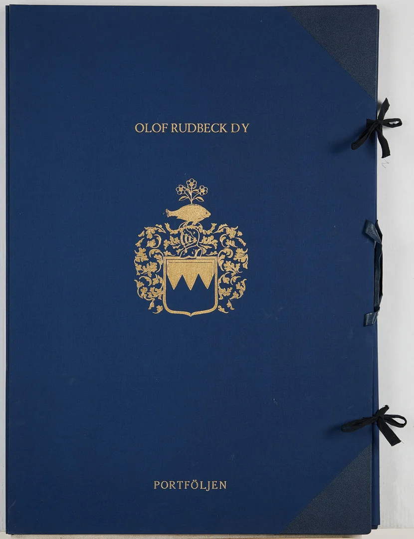 OLOF RUDBECK DY. Portföljen, fågelplanscher och kommentarsbok, ca 32 planscher. — Books — Stockholms Auktionsverk Magasin 5