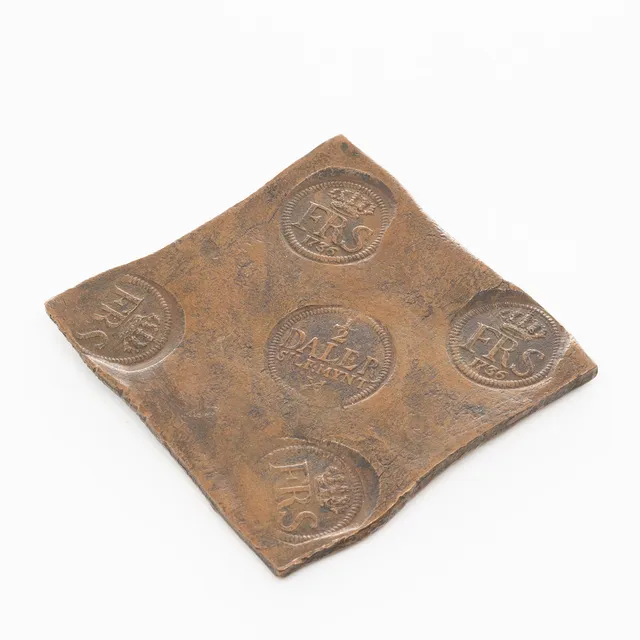 PLÅTMYNT, 1/2 Daler silvermynt, 1736, Fredrik I.