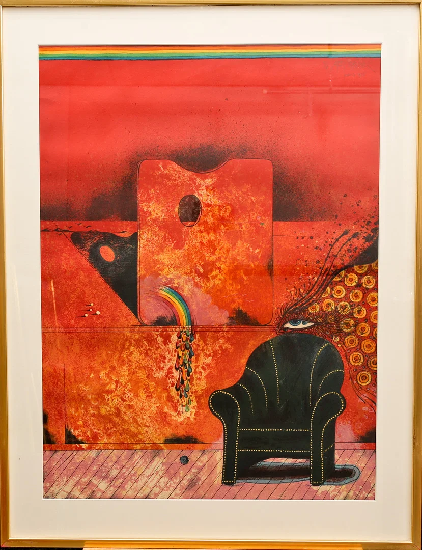 ARDY STRÜWER. Färglitografi, komposition, E.A, signerad ,daterad 1978 Paris. — Engravings & Prints — Limhamns Auktionsbyrå