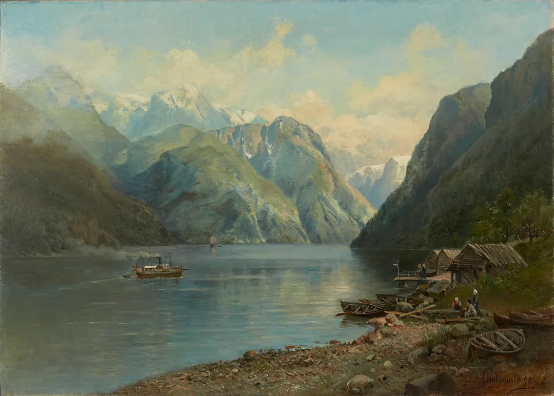 Holmlund, Josefina — Fjordlandskap — Kunst/Maleri — Blomqvist