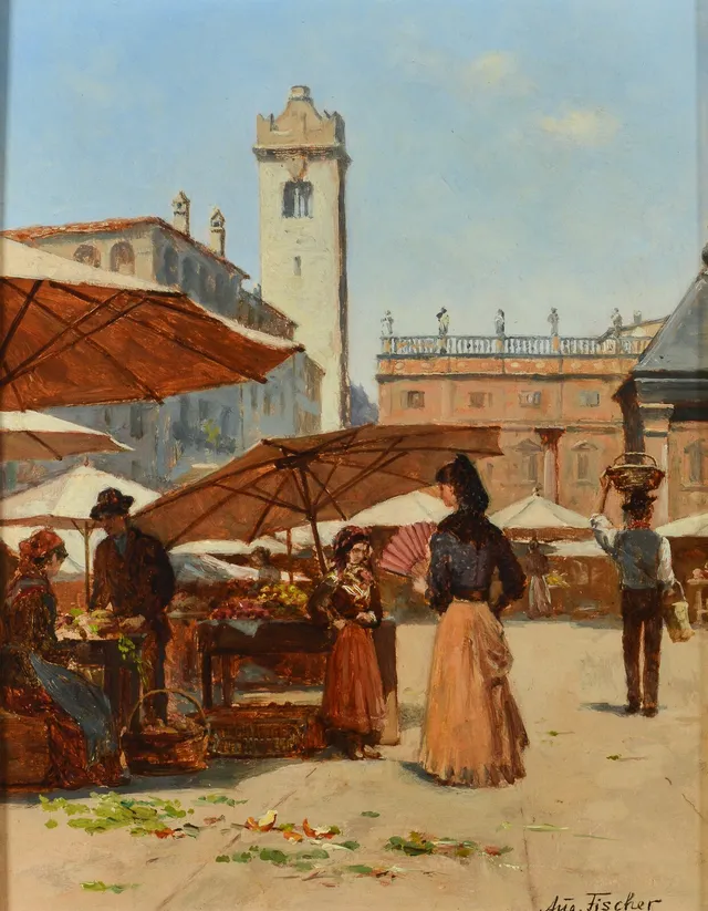 August Fischer. Parti fra Verona