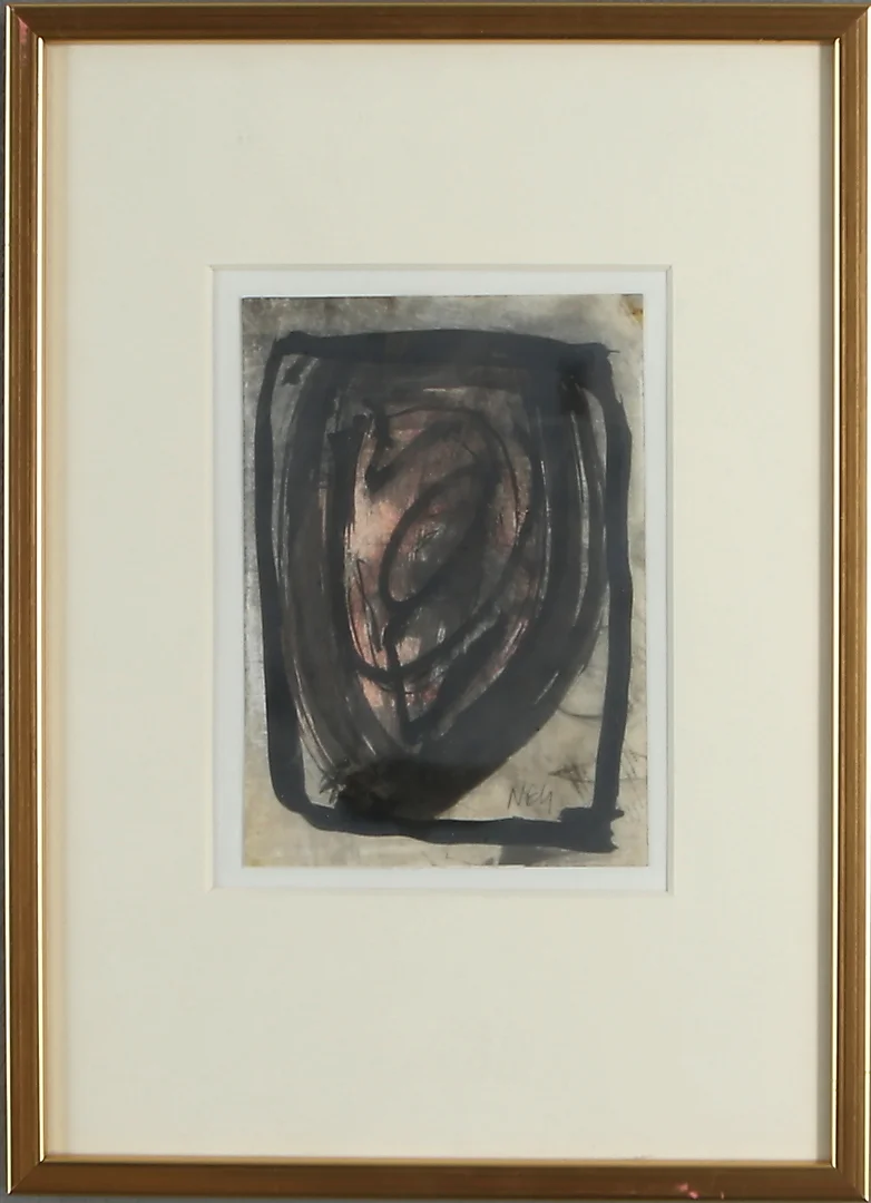 ARAMIS NEY. Komposition, blandteknik, signerad. — Paintings — Auktionshuset Kolonn