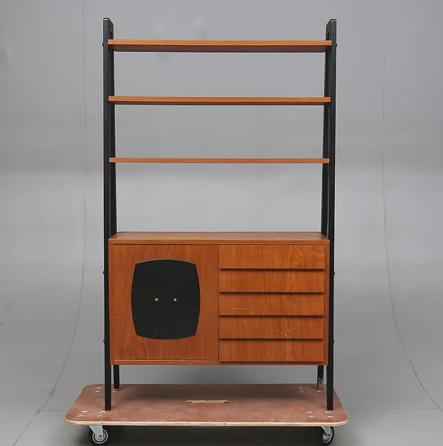 GILLIS LUNDGREN. Bokhylla, "Tema", IKEA, 1950-/60-tal.