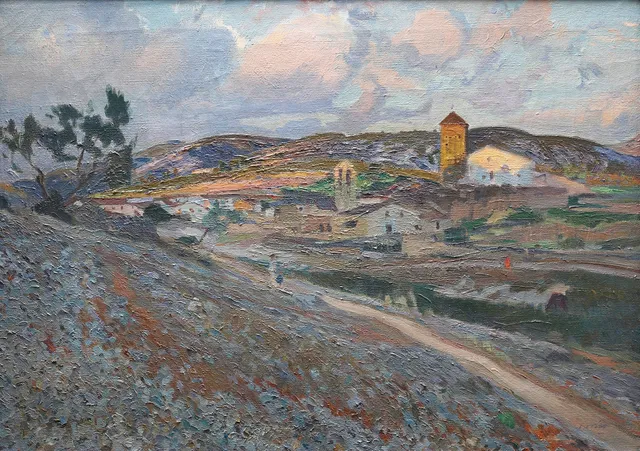 JOAQUIM MIR. "Paisatge d'Olesa de Bonesvalls".