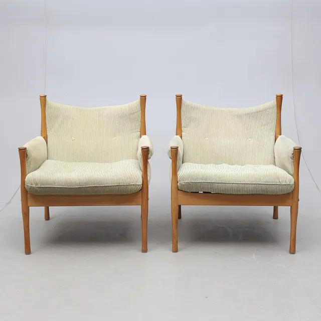 ÅKE NILSSON. fåtöljer, ett par, "Petit", Dux, 1960-/70-tal.